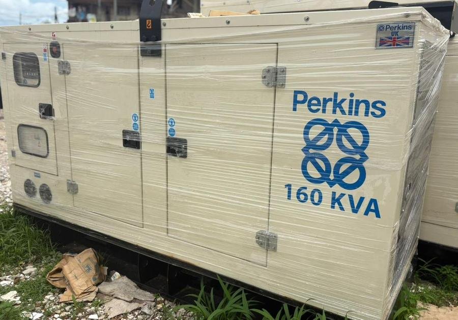 A containerised Perkins 160 kVA diesel generator supplied by LAMM Investment.