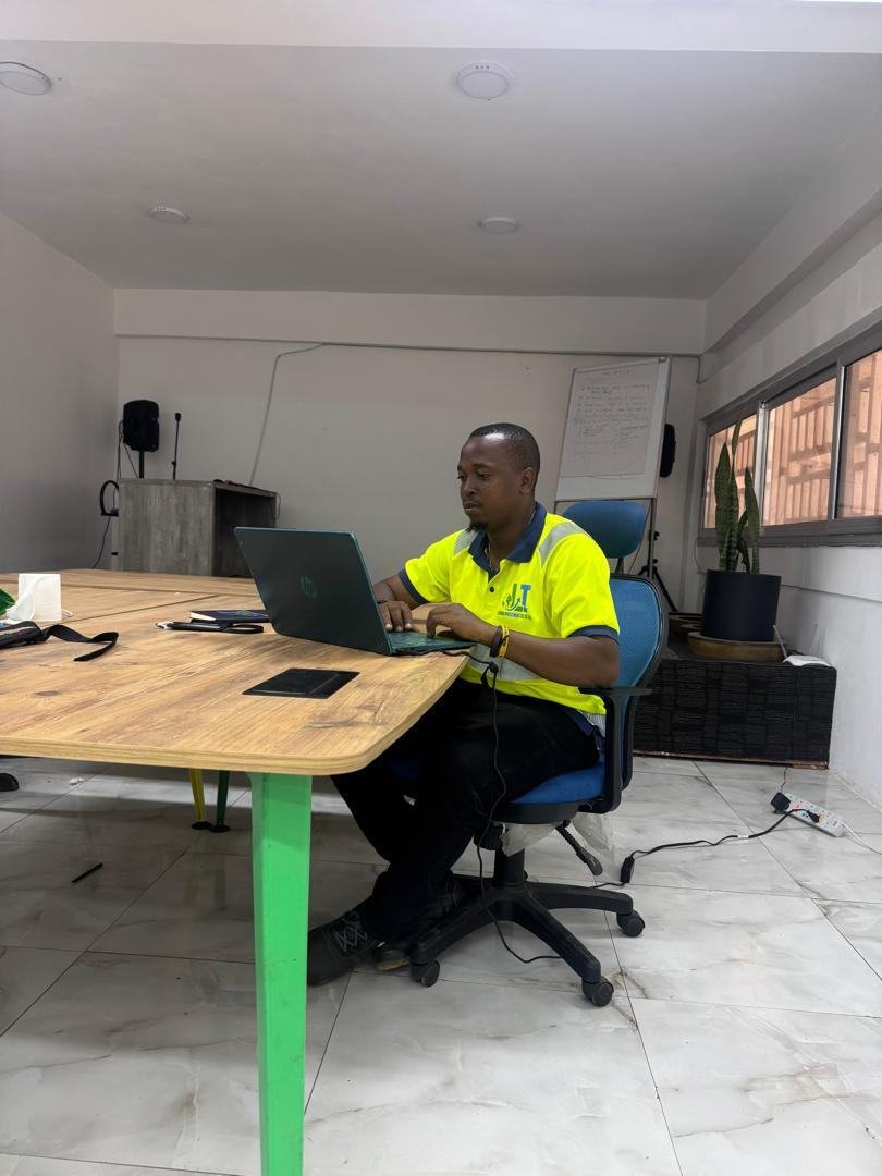 A member of the LAMM Investment team at the company office in Lumley.